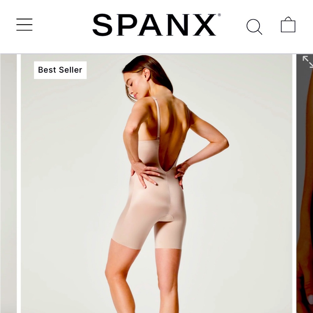 Spanx Suit Your Fancy Plunge Low Back Bodysuit
